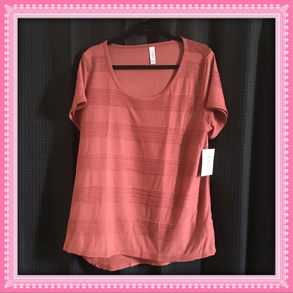 LuLaRoe rust XL Classic T NWT