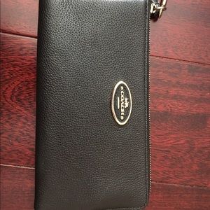 NEVER USED COACH black wallet wristlet