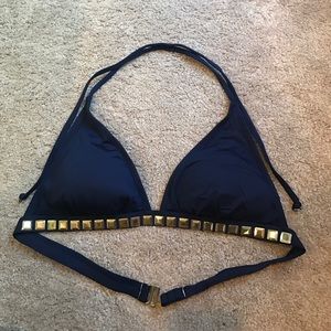 Blue triangle top