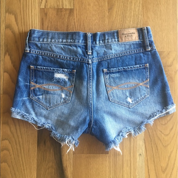 A&F mid to high rise denim shorts - Picture 2 of 6