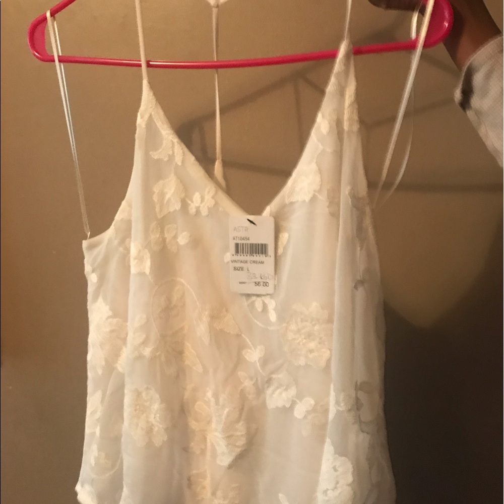 Spaghetti strap sexy lace vintage crime top Size L