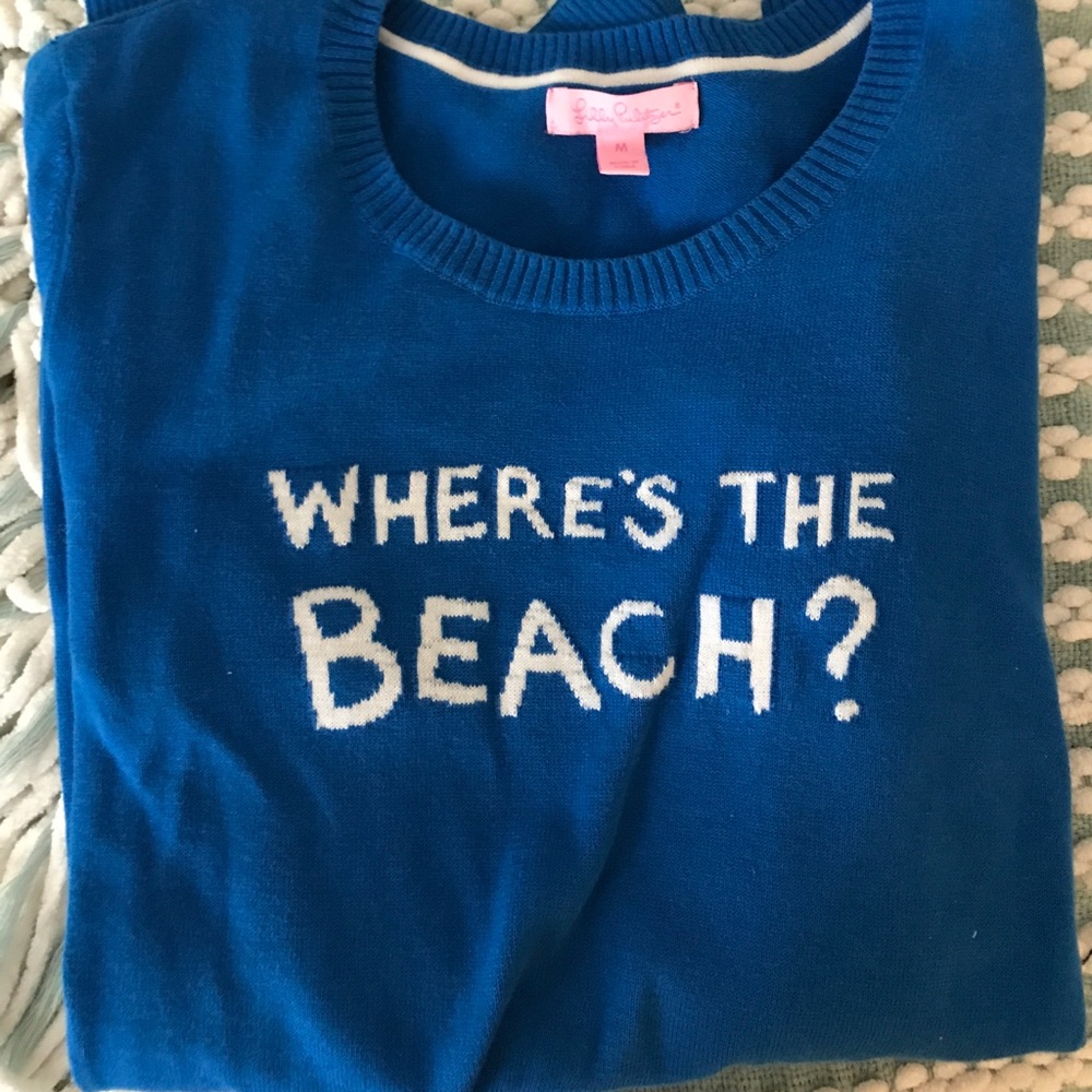 Lilly Pulitzer "Where's the beach?" Sweater