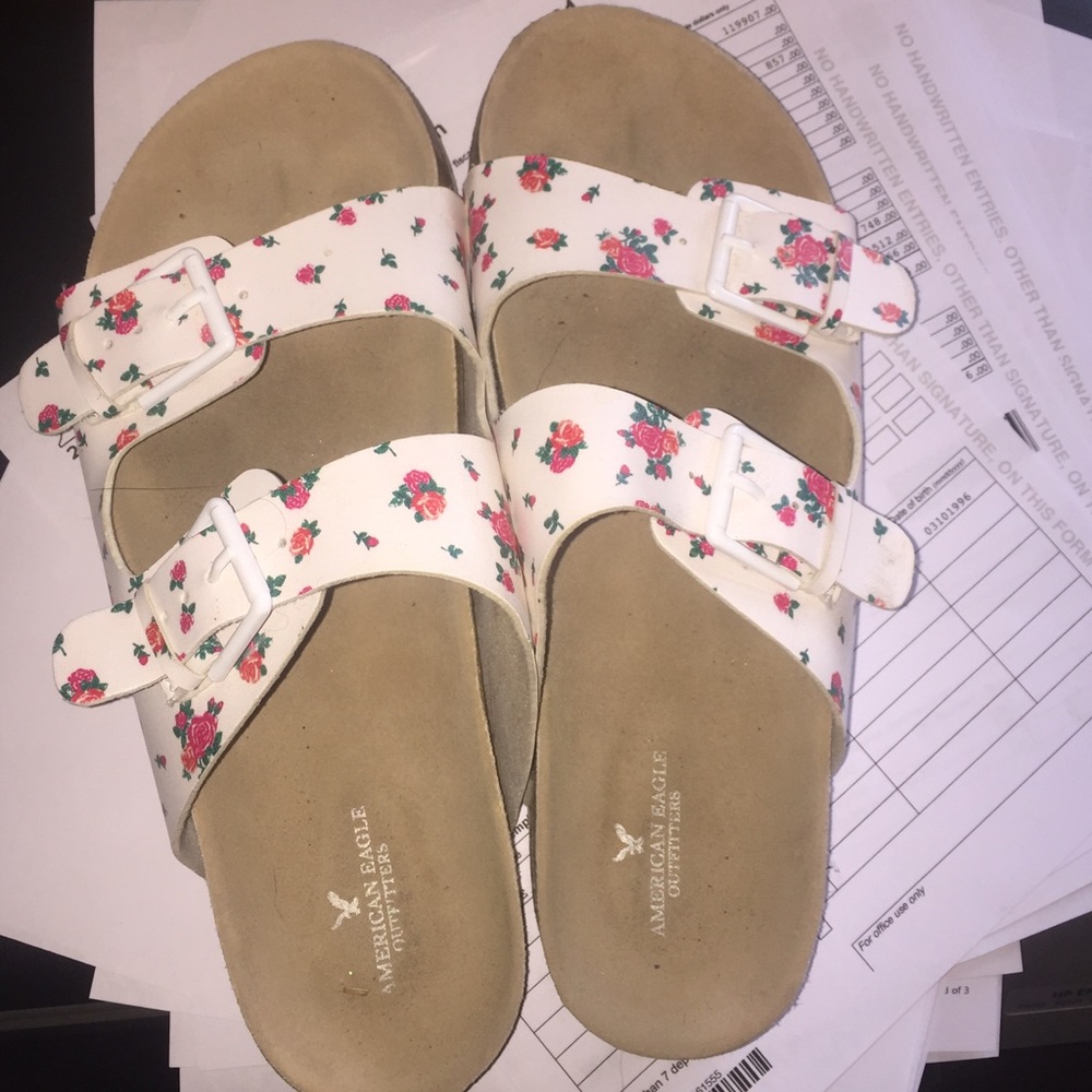 AE floral sandals