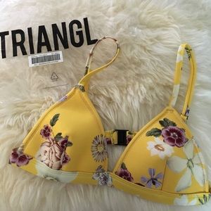 Triangl Swimwear Delilah-Fiore Giallo Top