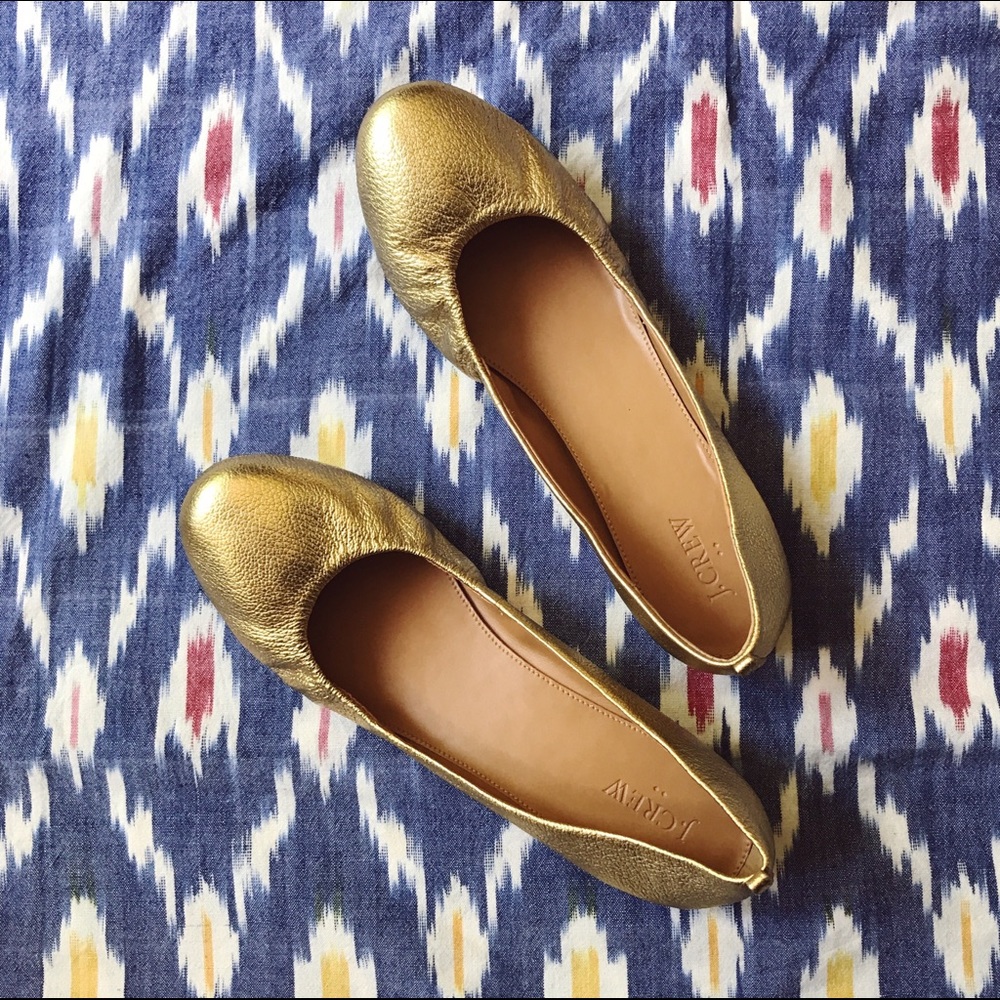 SOLD ❌ J.Crew 🔸🔸 11M Anya Metallic Ballet Flats