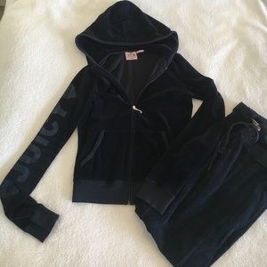 ENTIRE Juicy Track Suit 🖤 Velour Sz S