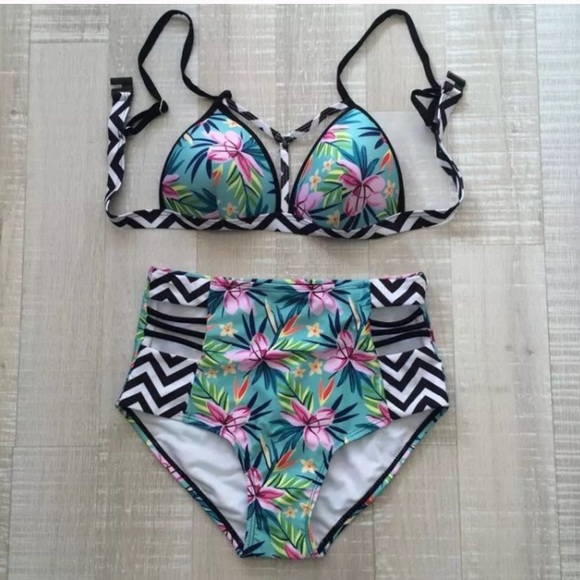 Two piece swim suit. Size small. No trades. - Picture 2 of 2
