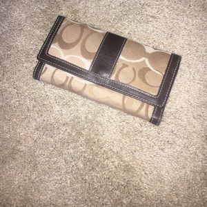 authentic coach wallet