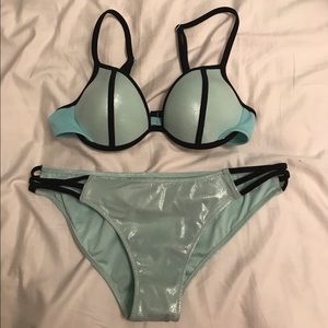 vs blue bikini