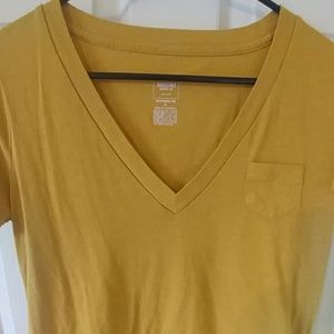 Mustard colored boyfriend t