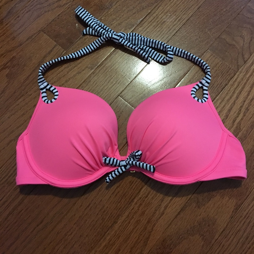Pink Victoria's Secret Halter Bikini Top