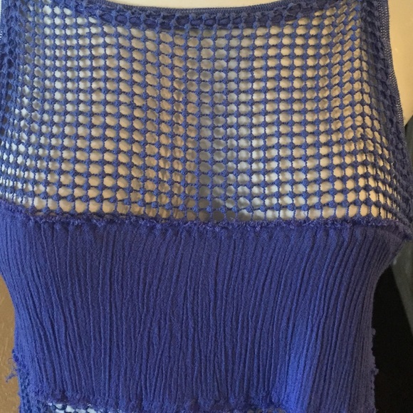 Free People Gauze Crochet Inset Tank - Picture 3 of 4