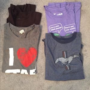 4 shirts
