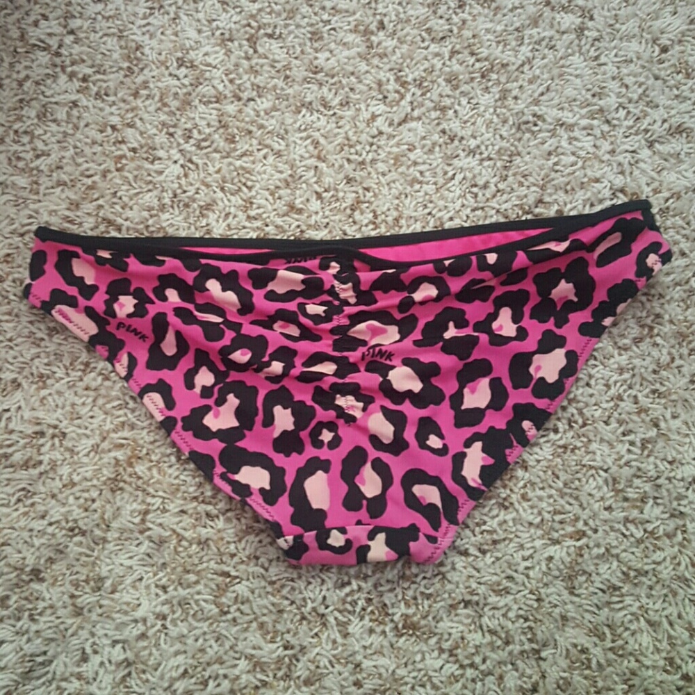 Cheetah Print Pink Bikini Cheeky Bottoms