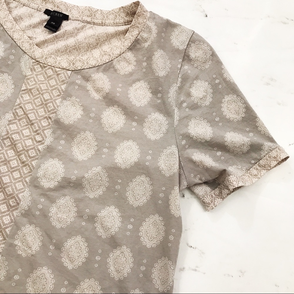J. Crew // India Scar Print Tee