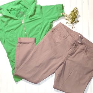 Wheat-colored Soft Skinny Pants