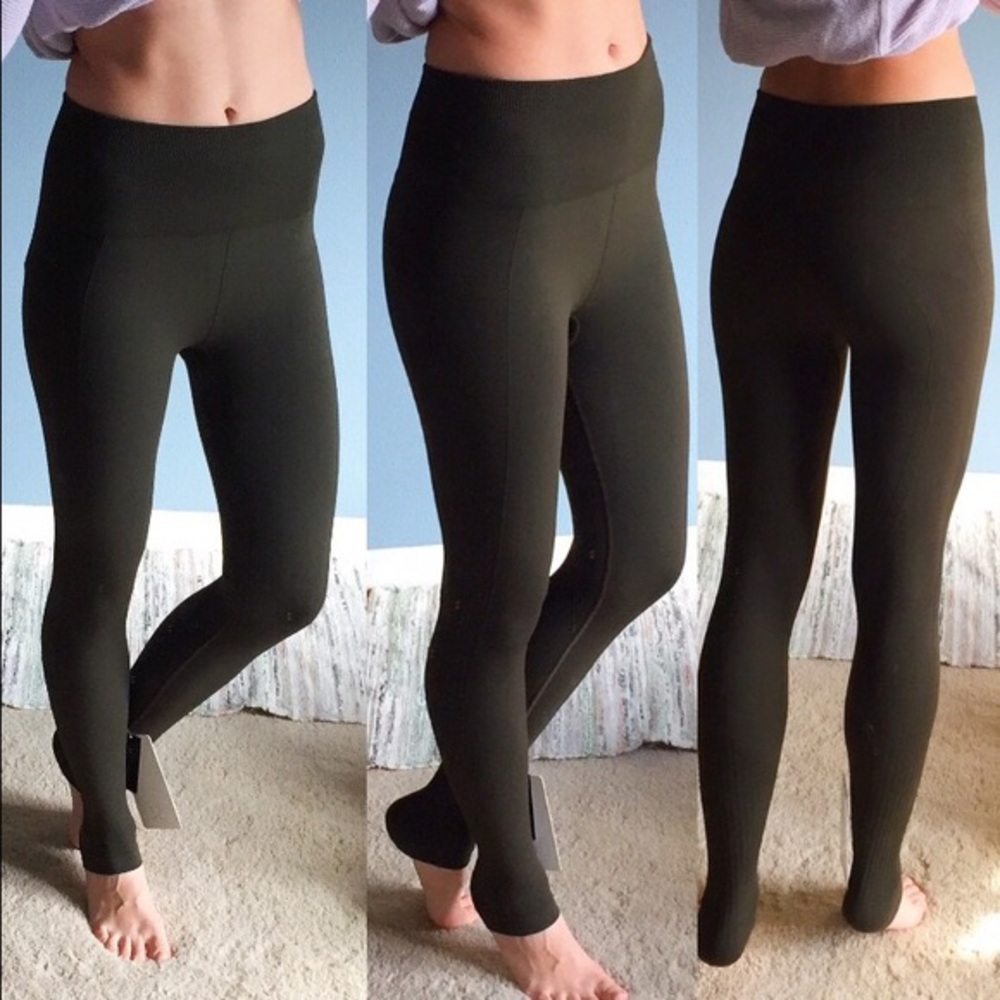 Lululemon flow and go tights dark olive 6