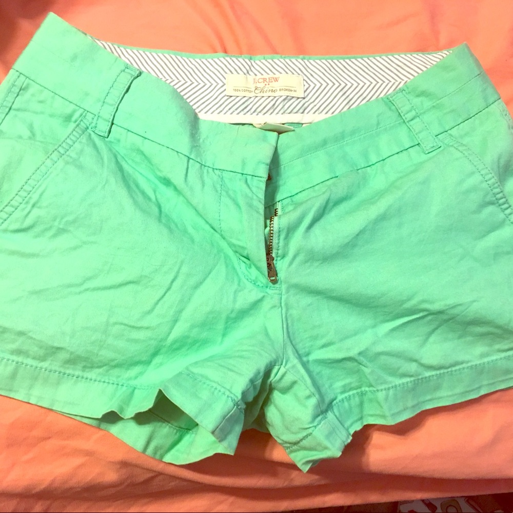 Mint J. Crew chino shorts