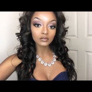 Ornate Rose Gold Statement Necklace