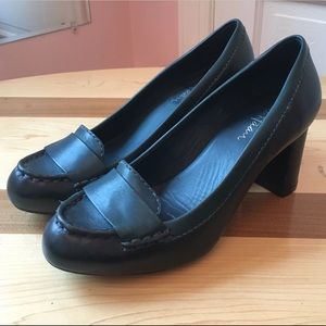 Cole Haan Nike Air block heel loafer pumps