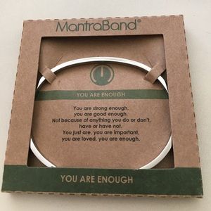 "You are enough" stainless steel mantraband