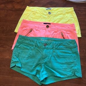 Three pairs of shorts