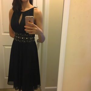 NWT Beaded Black Dress
