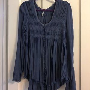 {Free People} Bell sleeve blouse