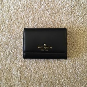 Kate Spade Darla Black Polkadot Wallet+Key Chain