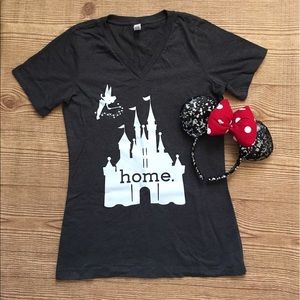 Disney Castle Home Vneck Shirt