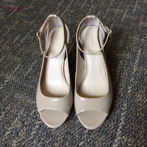 Franco Sarto beige high heels