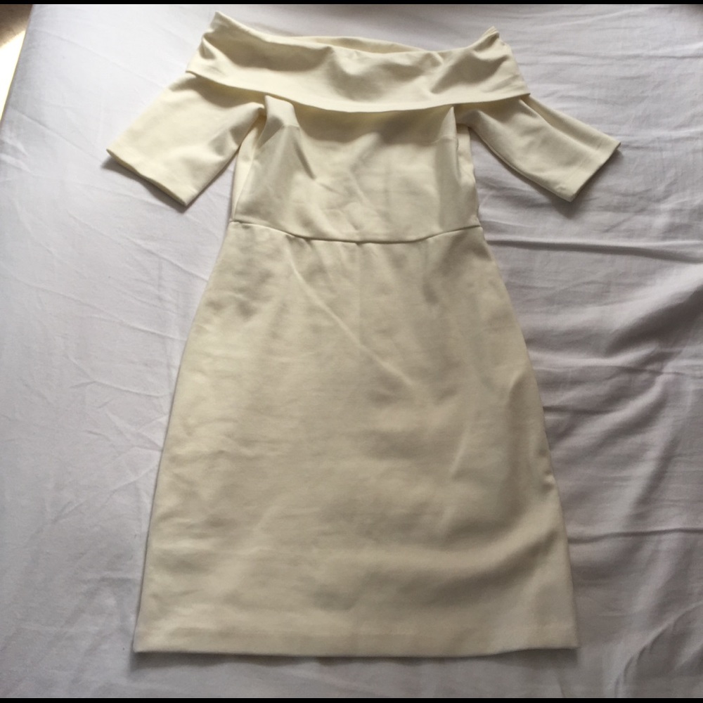 White off the shoulder summer dress