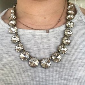 J. Crew diamond statement necklace