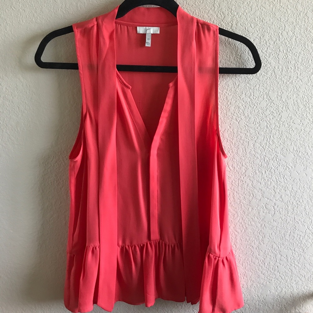 Joie sleeveless peplum top
