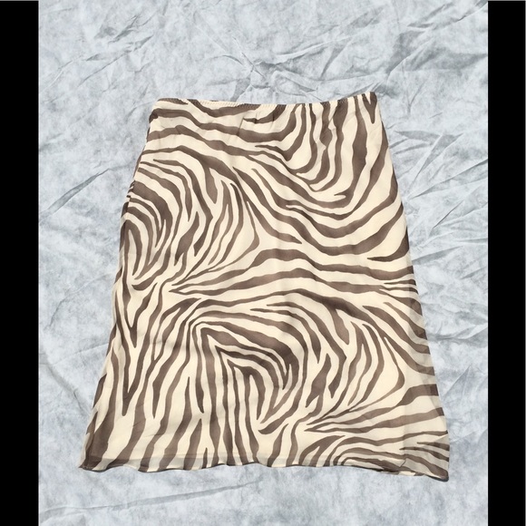 Banana Republic Silk Tiger Print Skirt - Picture 1 of 2