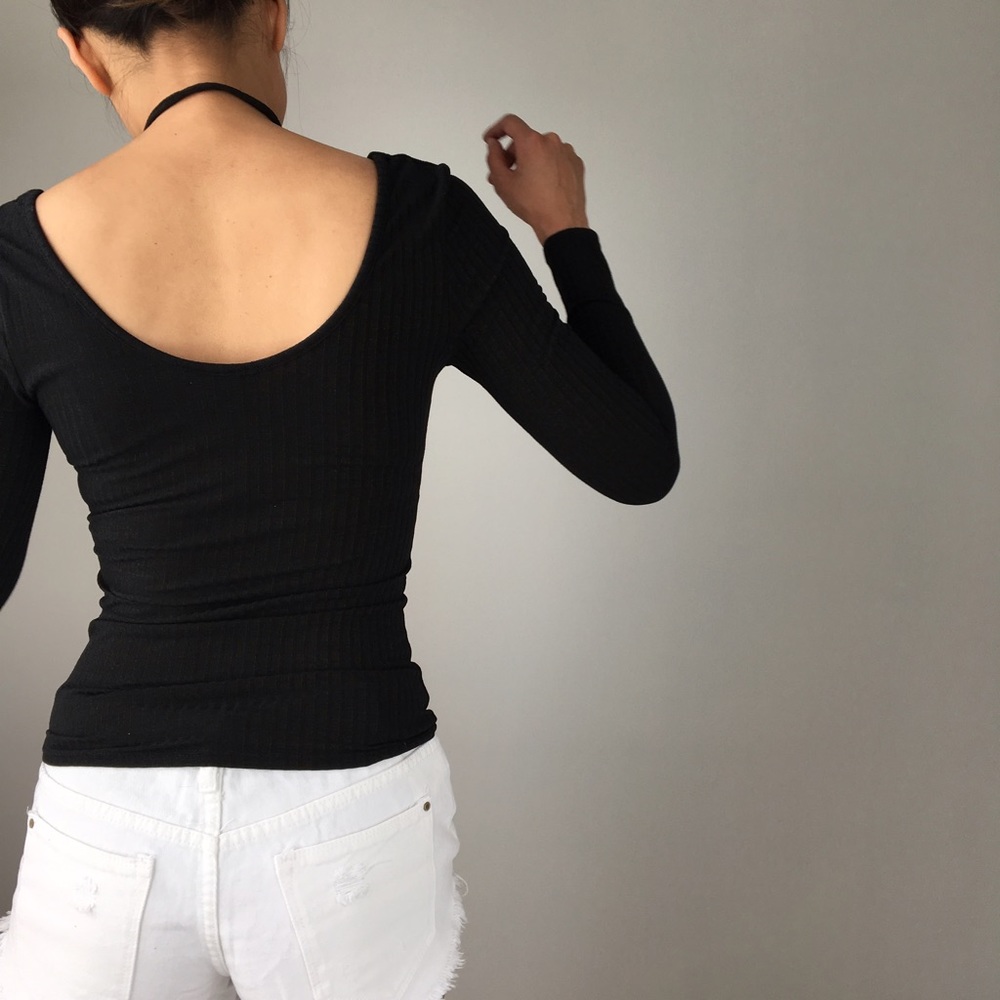 SALE. Justine lace X black rustic top. - Picture 2 of 4