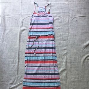 Casual striped maxi dress