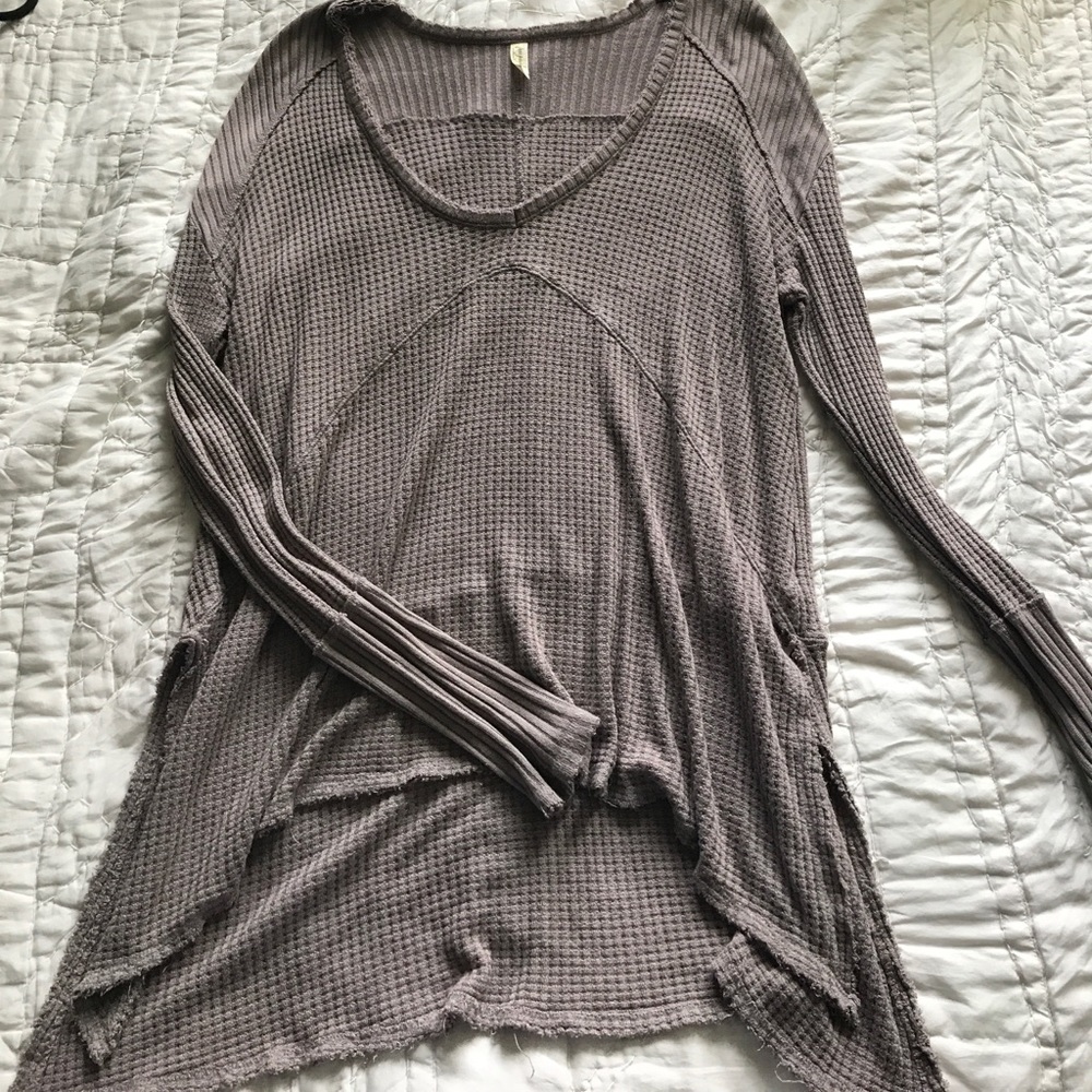 Free People thermal long sleeve tunic