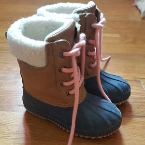Toddler girl duck boots