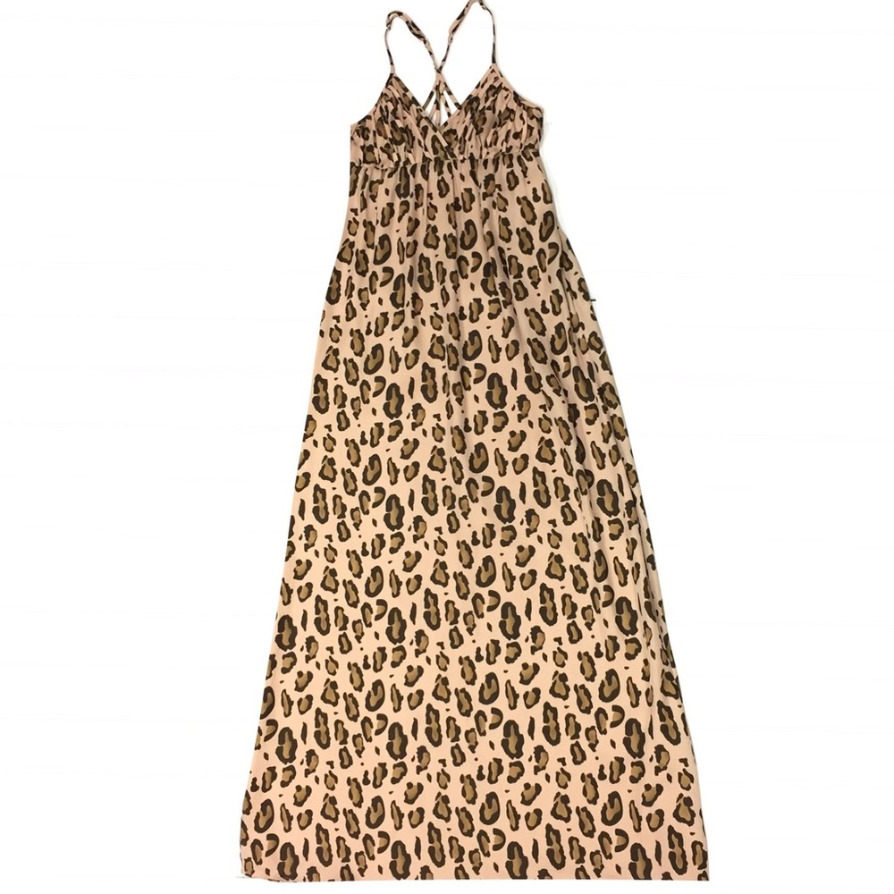 ARMANI EXCHANGE Animal Print Maxi Dress