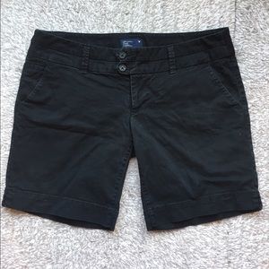 American Eagle Black Stretch Bermuda Shorts Size 8