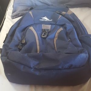 Blue high sierra backpack
