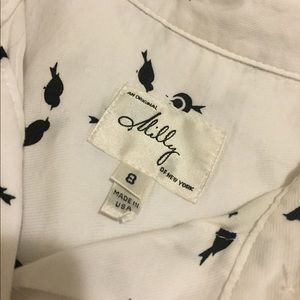 Milly size 8 collared shirt