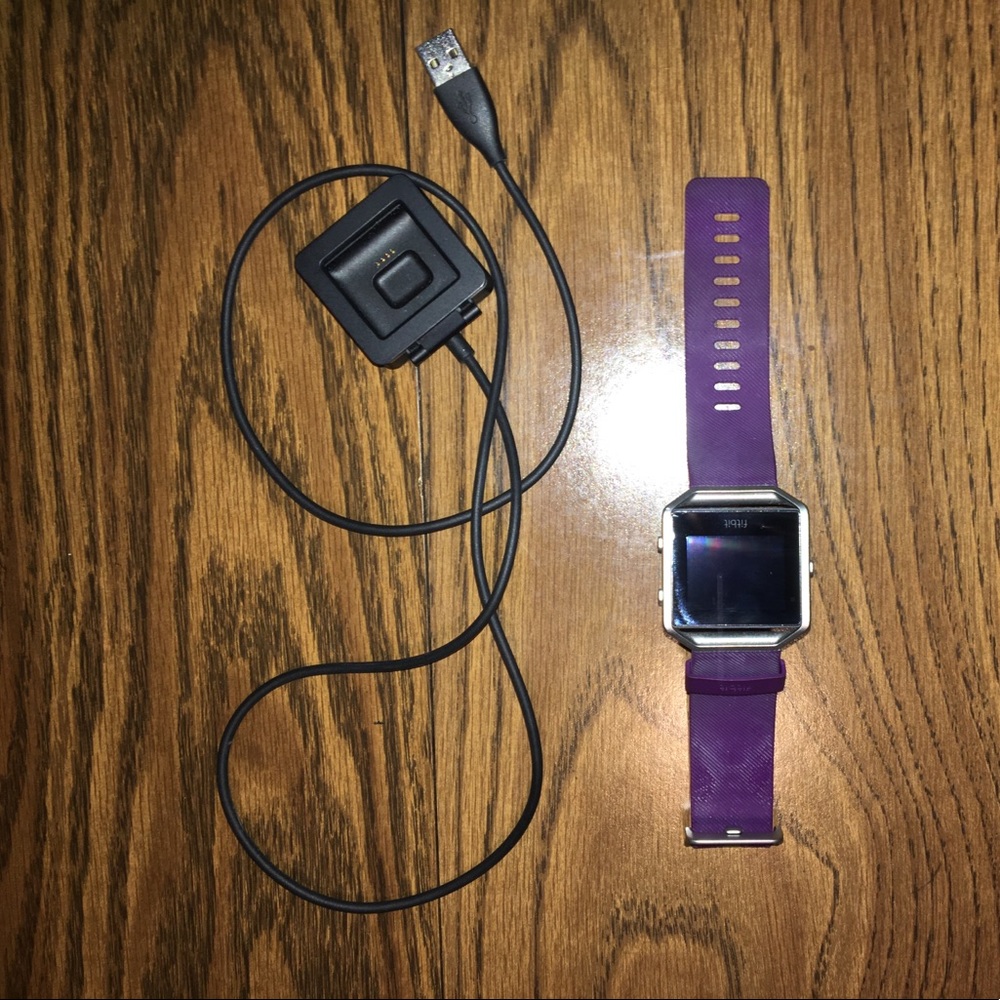 Fitbit Blaze and charger