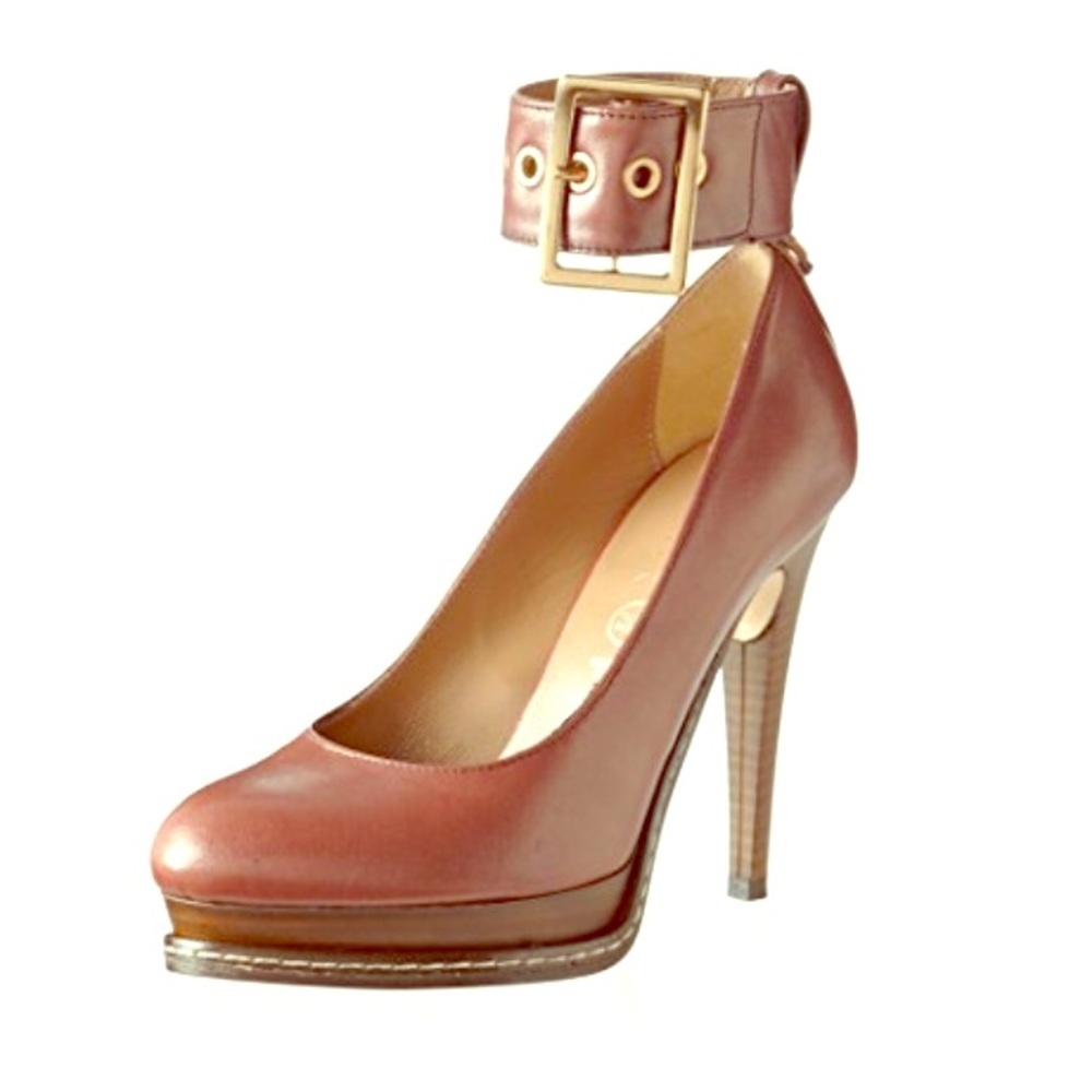 Kamil Geox Pumps Mahogany with Removable Straps