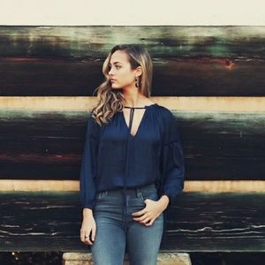 Calvin Rucker Say My Name Blouse in Wave