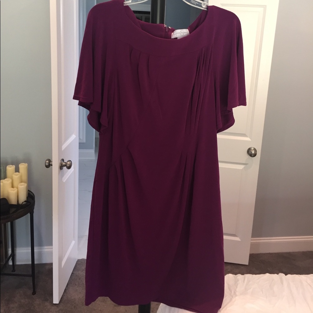 Jessica Simpson cocktail dress -plum