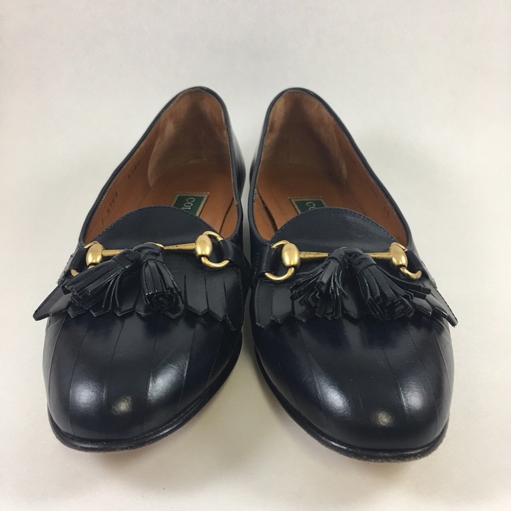 COLE HAAN Horsebit Tassel Loafers 6.5 AA ITALY