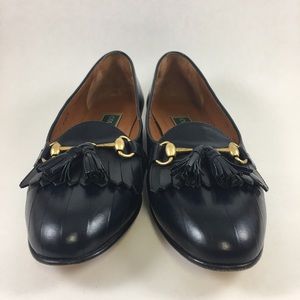 COLE HAAN Horsebit Tassel Loafers 6.5 AA ITALY