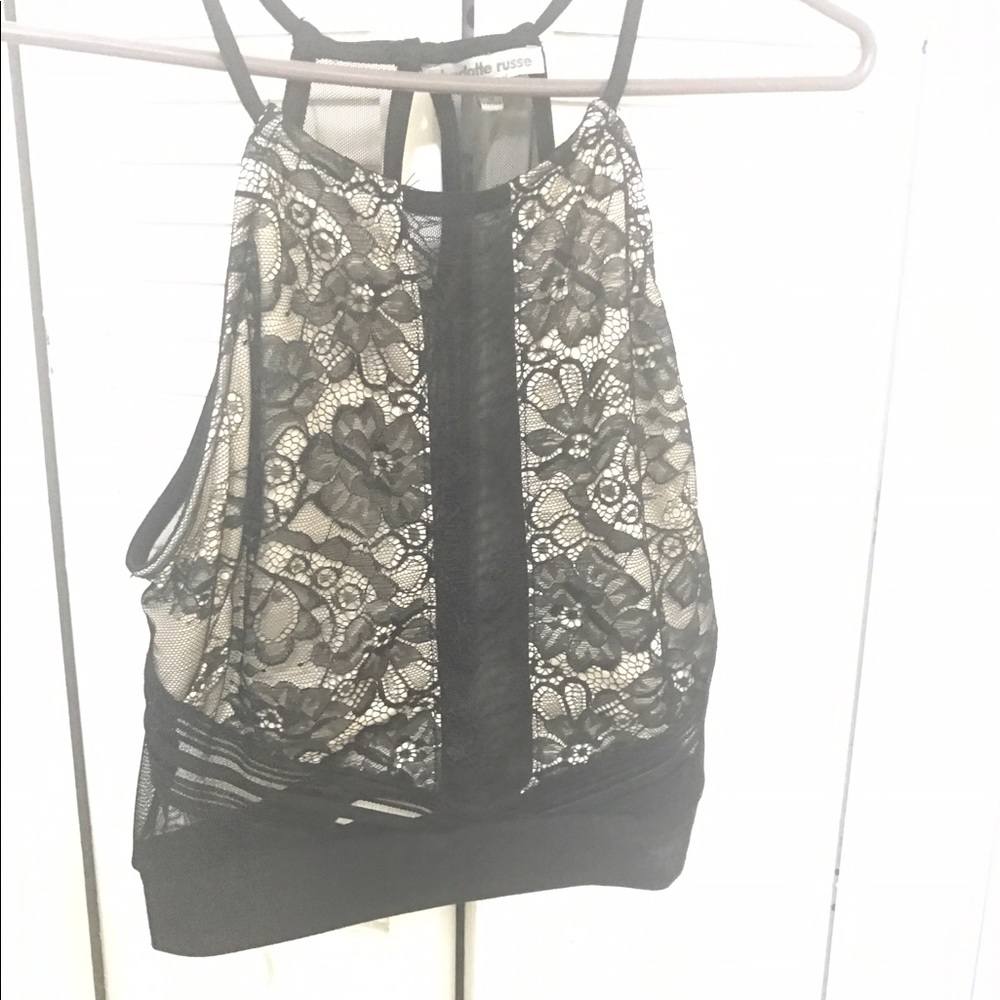 Black floral Sexy Top